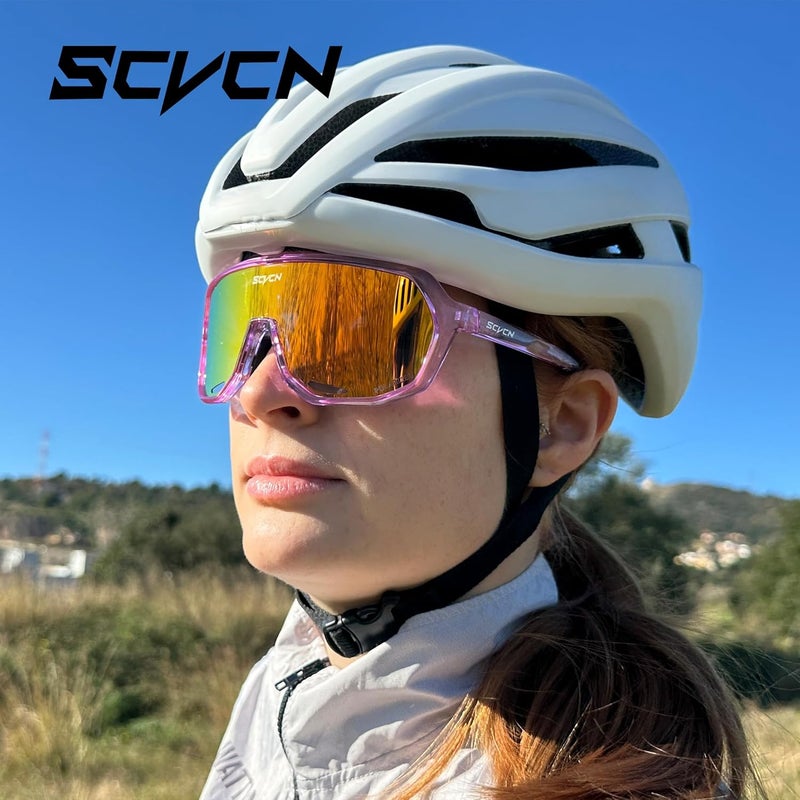 SCVCN Photochromic Cycling Glasses Men Women Clear Sports Sunglasses UV400 Protection for Cycling Running mtb DZ-S63 - Image 2